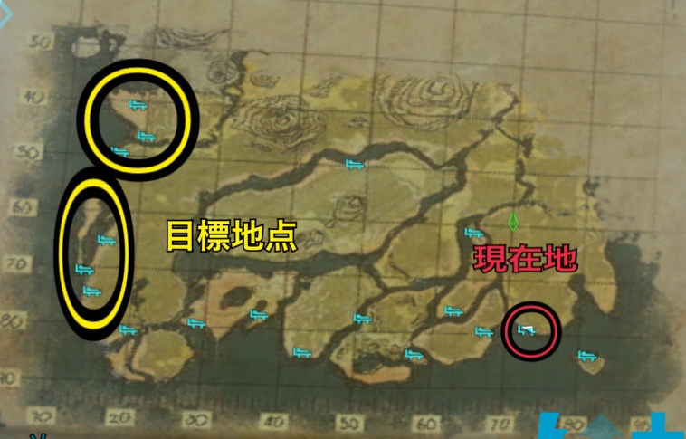 ARKモバイル　地図